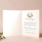 Western Boho Country Lace Foto Abschluss Dankeskarte