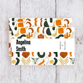 Western Boho Cowboy Wüstenkaktus Visitenkarte