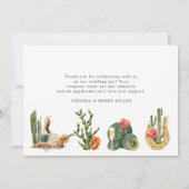 Western Boho Dankeskarte (Rückseite)