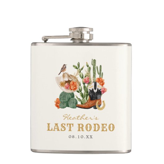 Western Boho Flachmann (Vorderseite)