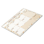 Western Boho Floral Custom Weekly Planer Notizblock (angewinkelt)
