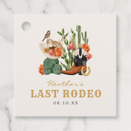 Western Boho Geschenkanhänger (Vorderseite)