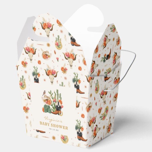 Western Boho Geschenkschachtel (Geöffnet)