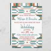 Western/Boho Hochzeitseinladung Einladung (Vorne/Hinten)