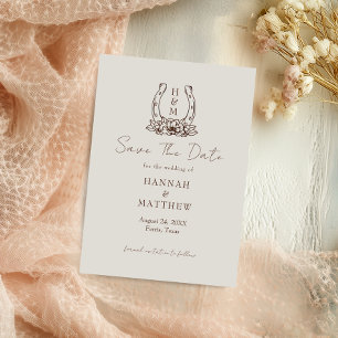 Western Boho Hufeisen Hochzeit Save the Date