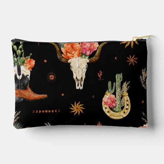 Western Boho Kosmetiktüte Zubehörtasche (Rückseite)