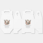 Western Boho Kuh Bläschen Schädelsage Hochzeit Geschenkschachtel (Ungeklappt)