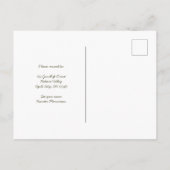 Western Boho Neuer Ort für Hang Hat Moving Ankündigungspostkarte (Rückseite)