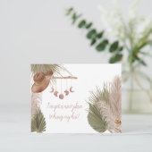 Western Boho Neuer Ort für Hang Hat Moving Ankündigungspostkarte (Stehend Vorderseite)