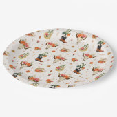 Western Boho Pappteller (Schrägansicht)