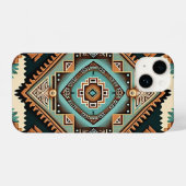 Western Boho Pattern iPhone Hülle (Rückseite (Horizontal))