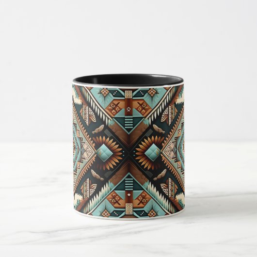 Western Boho Pattern Tasse (Zentrum)