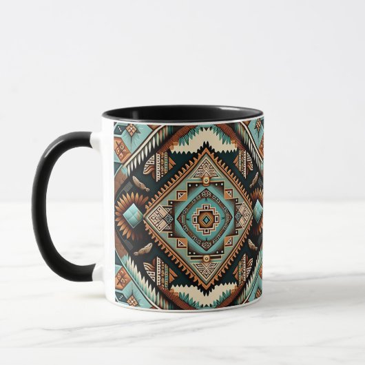 Western Boho Pattern Tasse (Links)