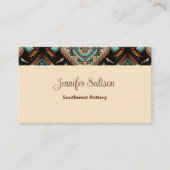 Western Boho Pattern Visitenkarte (Vorderseite)