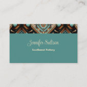Western Boho Pattern Visitenkarte (Vorderseite)