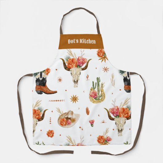 Western Boho Schürze (Vorderseite)