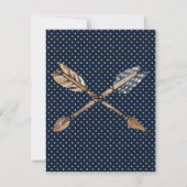 Western Boho Style Babydusche Einladung (Rückseite)