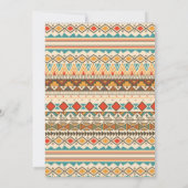 Western Boho Wedding Einladung (Rückseite)