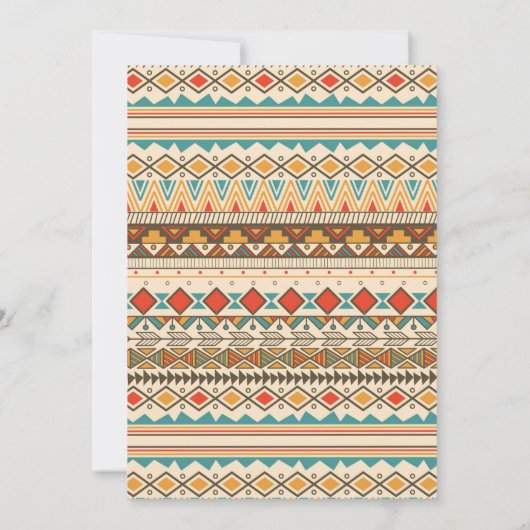 Western Boho Wedding Einladung (Rückseite)