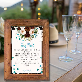 Western Boho Wildblumen Türkisfarbener Ring Hunt S Einladung