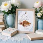 Western Books for Baby Little Cowboy's Library Poster