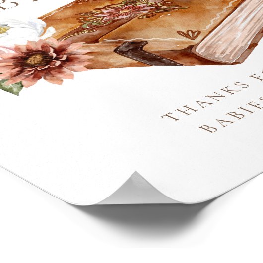 Western Books for Baby Little Cowboy's Library Poster (Ecke)