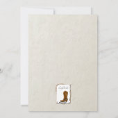 Western Boot Christmas Card Feiertagskarte (Rückseite)