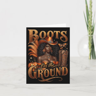 Western Boot Halloween Cowgirl Stiefel auf dem Bod Karte