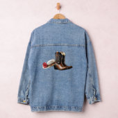 Western bootet und Hat Design Jeansjacke (Hangar)
