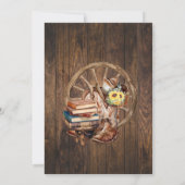 Western Boots & Books Before I do Bridal Shower Einladung (Rückseite)