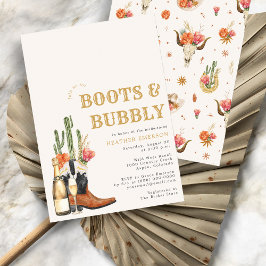Western Boots Brautparty Einladung