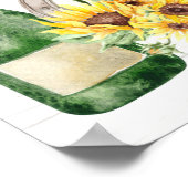 Western Boots & Bubbly Bridal Shower Welcome Sign Poster (Ecke)