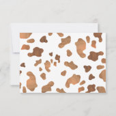 Western Boots & Bubbly Vielen Dank Brautparty Dankeskarte (Rückseite)