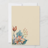 Western Boots Floral 30. Geburtstag Einladung (Rückseite)