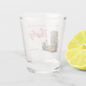 Western Boots Floral 30. Geburtstag Schnapsglas (Rückseite)