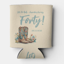 Western Boots Floral Fortieth Birthday Party
