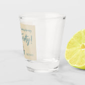 Western Boots Floral Fortieth Birthday Schnapsglas (Rechts)