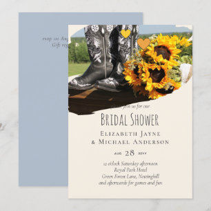 Western Boots Sonnenblumen Rustikale Hochzeit