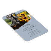 Western Boots Sonnenblumen Rustikale Hochzeit Magnet (Rechte Seite)