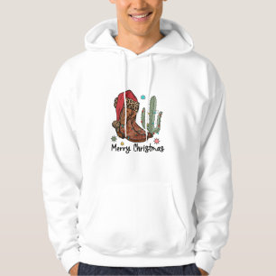 Western Boots Weihnachtsstiefel Weihnachten Weihna Hoodie