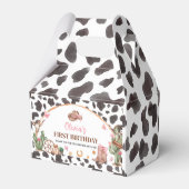 Western Bows Pink Cowgirl Geburtstag Geschenkschachtel (Rückseite)
