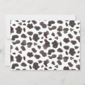 Western Bows Pink Cowgirl GeburtstagsFoto Dankeskarte (Rückseite)