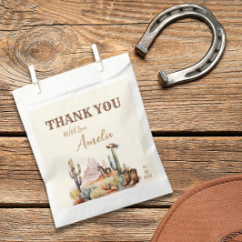 Western Boy Ein kleiner Cowboy Rustikale Babydusch Geschenktütchen