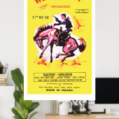 Western Boy (Vintager US-Firecracker) Poster (Heimbüro)