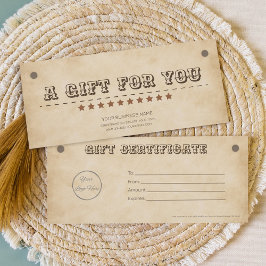 Western braun mit Logo Süd Geschenkgutschein