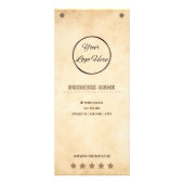 Western Braun Sie Ihr Logo auf der Länderpreislist Werbekarte (Vorne)