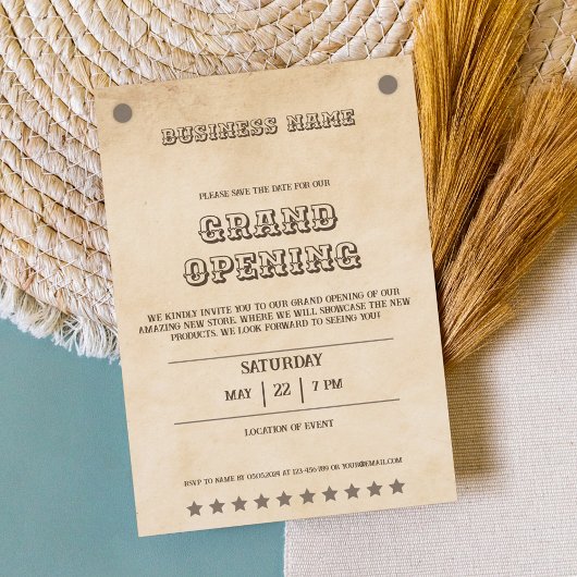 Western-Braun-Weitläufigkeit Süd-Business Einladung