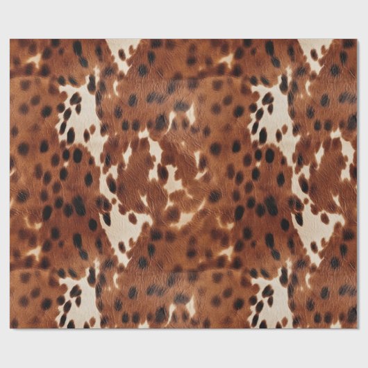 Western-Brauncreme-Hülle Geschenkpapier (Flach)