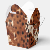 Western-Brauncreme-Hülle Geschenkschachtel (Geöffnet)