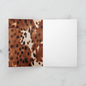 Western-Brauncreme-Hülle Karte (Innenseite)